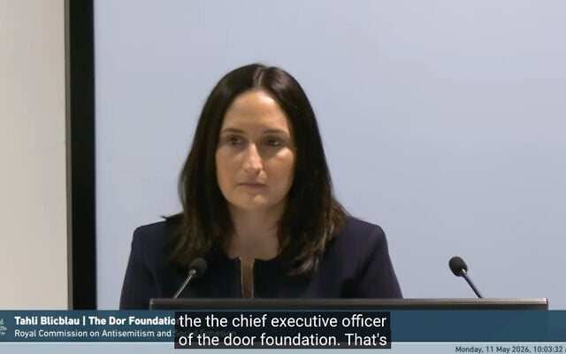 Tahli Blicblau addresses the Royal Commission. Screenshot: YouTube Tahli Blicblau addresses the Royal Commission. Screenshot: YouTube