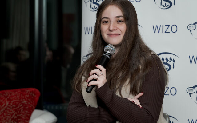 Sheina Gutnick speaking at a WIZO Victoria event on May 27, 2026. Photo: Aaron Zajonc Photography Sheina Gutnick speaking at a WIZO Victoria event on May 27, 2026. Photo: Aaron Zajonc Photography