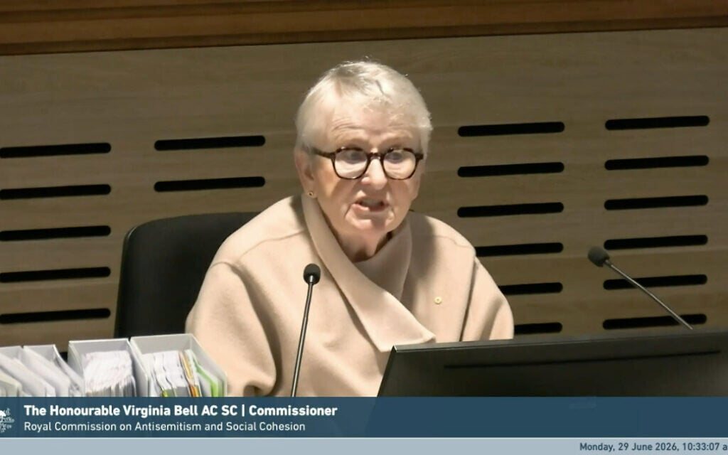 Royal Commissioner Virginia Bell on day one of hearing block three. Royal Commissioner Virginia Bell on day one of hearing block three.