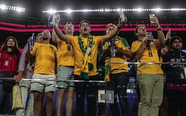 Australian fans cheers during last week's FIFA World Cup game between Paraguay and Australia.
Photo: Thurman James/Cal Sport Media/Sipa USA Australian fans cheers during last week's FIFA World Cup game between Paraguay and Australia.
Photo: Thurman James/Cal Sport Media/Sipa USA