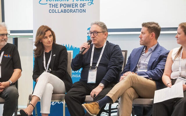 Alon Cassuto (2nd from right) at the World Zionist Organisation global leadership conference. Photo: Andras Mayer Alon Cassuto (2nd from right) at the World Zionist Organisation global leadership conference. Photo: Andras Mayer