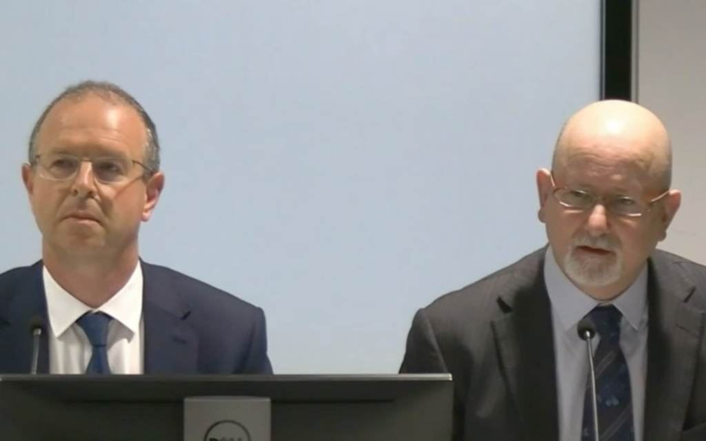 Dr Jack Green and Dr Adam Gordon, Australasian Jewish Medical Association. Photo: screenshot Dr Jack Green and Dr Adam Gordon, Australasian Jewish Medical Association. Photo: screenshot