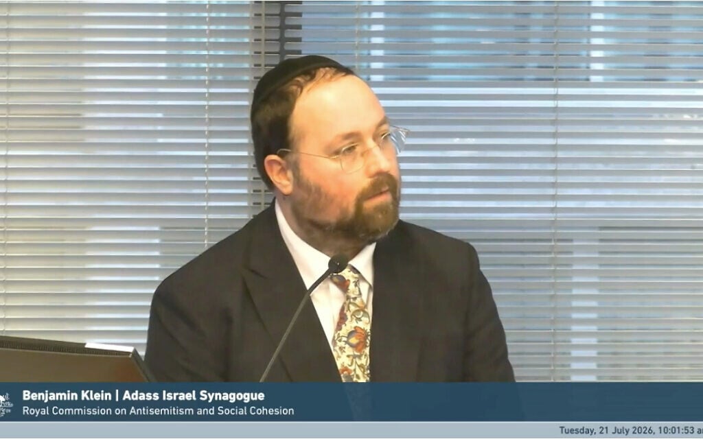 Adass Israel Synagogue board member Benjamin Klein.
