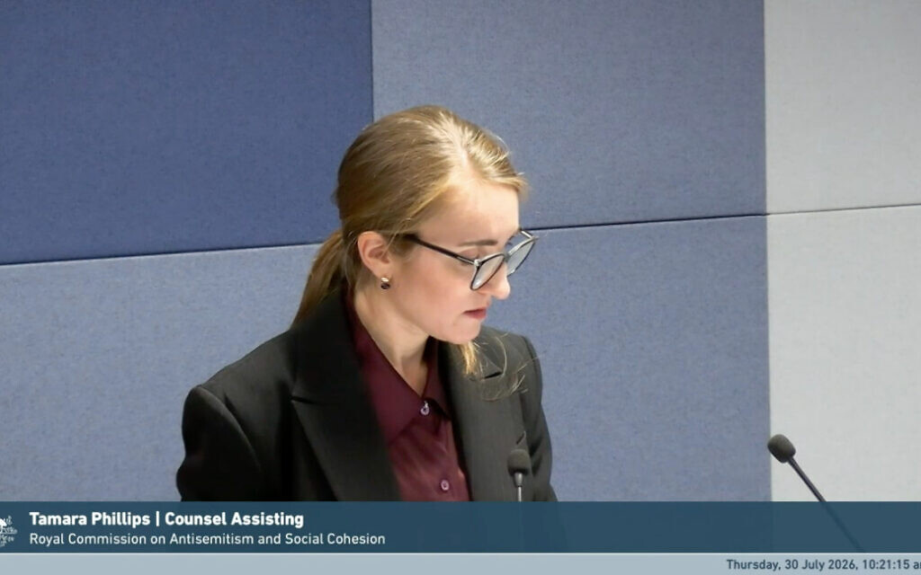 Counsel Assisting Tamara Phillips on Thursday morning. Counsel Assisting Tamara Phillips on Thursday morning.