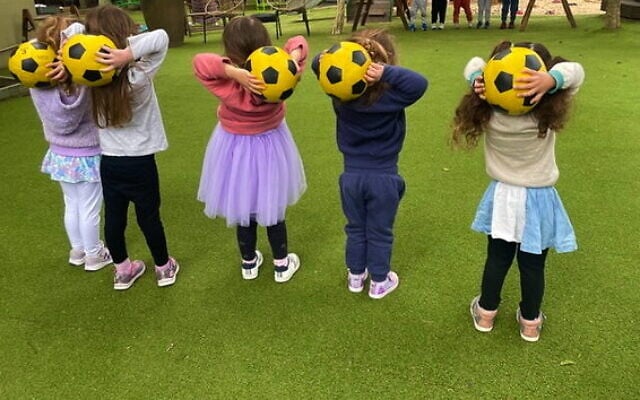 Children in playball lessons at a local Early Learning Centre. Photo: supplied Children in playball lessons at a local Early Learning Centre. Photo: supplied