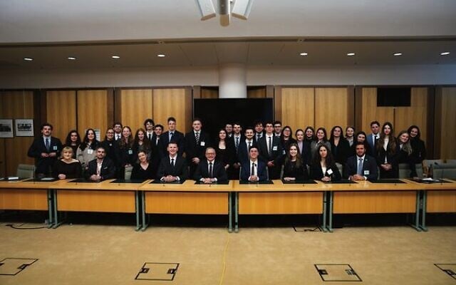 Prime Minister Anthony Albanese with the AUJS Political Training Seminar delegation at Parliament House in Canberra. Photo: Supplied Prime Minister Anthony Albanese with the AUJS Political Training Seminar delegation at Parliament House in Canberra. Photo: Supplied