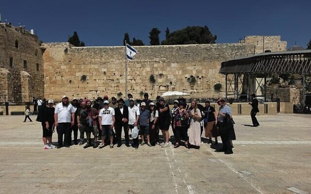 The South Caulfield Shule delegation at the Kotel. Photos: Supplied The South Caulfield Shule delegation at the Kotel. Photos: Supplied