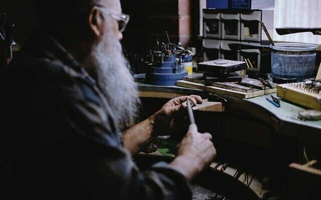 Mordecai Esakoff at work. Photos: supplied Mordecai Esakoff at work. Photos: supplied
