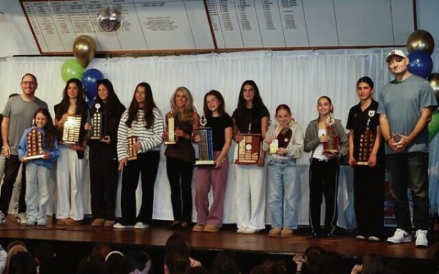 Winners of the 12 perpetual awards at Maccabi NSW Netball Club's 2026 awards presentation last Sunday.
Photo: Ofer Levy Winners of the 12 perpetual awards at Maccabi NSW Netball Club's 2026 awards presentation last Sunday.
Photo: Ofer Levy