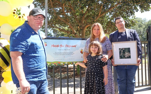 From left: Michael Britvan, Valentyna Poltavchenko, Summer Britvan (front), Vadym Poltavchenko. Photo: Bayside Council From left: Michael Britvan, Valentyna Poltavchenko, Summer Britvan (front), Vadym Poltavchenko. Photo: Bayside Council