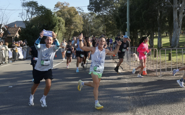 Team Shalva running the Sydney Marathon. Photo: Ben Klein Team Shalva running the Sydney Marathon. Photo: Ben Klein