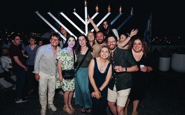 Open Court's 2025 rooftop Chanukah party in partnership with numerous other Jewish youth organisations. Photo: Ofri Barnea Open Court's 2025 rooftop Chanukah party in partnership with numerous other Jewish youth organisations. Photo: Ofri Barnea