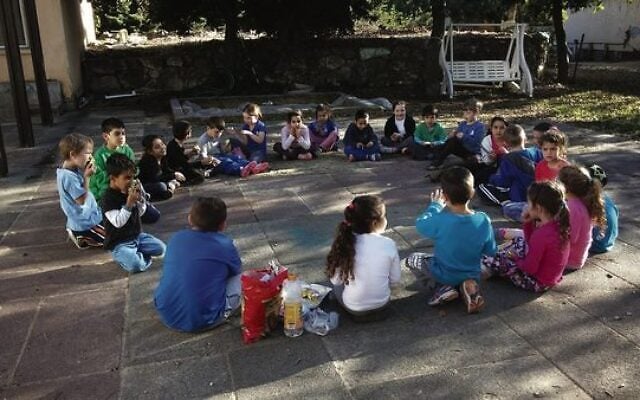 Students at Psagot Elementary school. Photo: Supplied Students at Psagot Elementary school. Photo: Supplied