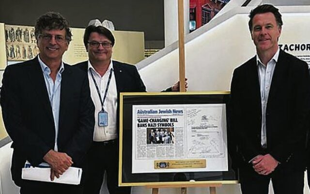 From left: Kevin Sumption (2nd from left) with Greg Shand and NSW Premier Chris Minns. From left: Kevin Sumption (2nd from left) with Greg Shand and NSW Premier Chris Minns.