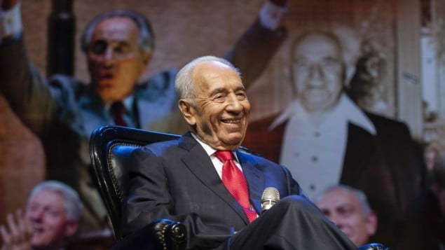 رئيس الدولة شمعون بيريز GA في القدس (فلاش 90)