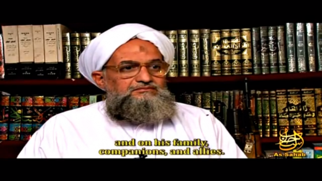 أيمن الظواهري (من شاشة اليوتوب)
