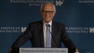 المبعوث الامريكي مارتن انديك (Screen capture: Washington Institute for Near East Policy)