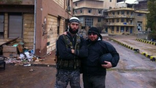 Journalist Steve Sotloff in Syria, 2012 (photo credit: Facebook/Oren Kessler)