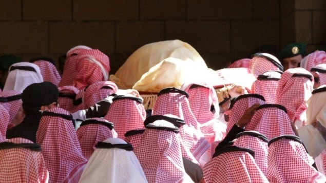 جنازة الملك السعودي الراحل عبد الله بن عبد العزيز 23 يناير 2015AFP/STR