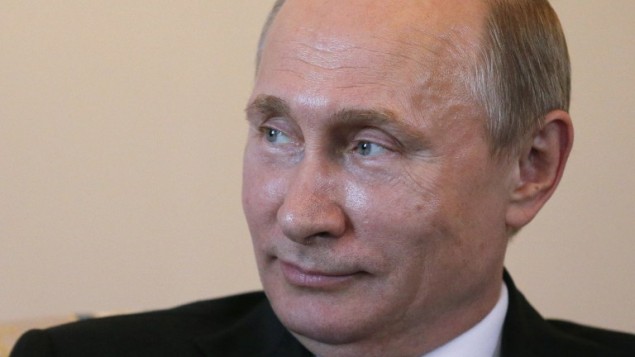 الرئيس الروسي فلاديمير بوتين في سانت بيتسبورغ، 16 مارس 2015 (ANATOLY MALTSEV / POOL / AFP)