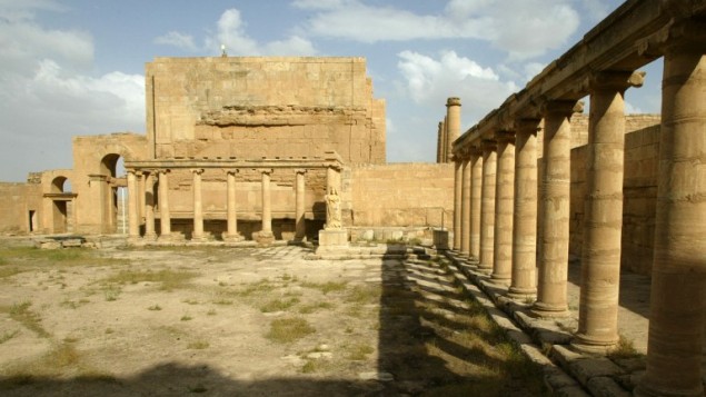 مدينة الحضر الأثرية في شمال العراق، 21 ابريل 2003 (AFP PHOTO/ PHILIPPE DESMAZES)