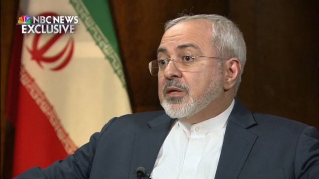 محمد جواد ظريف March 4, 2015 (NBC screenshot)