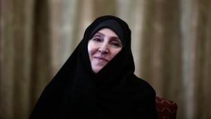 صورة ارشيف للناطقة باسم وزارة الخارجية الإيرانية مرضية افخم في طهران، 1 سبتمبر 2013 (BEHROUZ MEHRI / AFP)