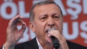 الرئيس التركي رجب طيب اردوغان خلال خطاب في انقرة، 5 يونيو 2015 (AFP/Adem Altan)
