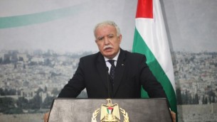 وزير الخارجية الفلسطيني رياض المالكي (Issam Rimawi/Flash90)