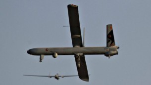 صورة توضيحية لطائرة مسيرة، يونيو 2010. (Ofer Zidon/Flash90)