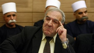 عضو الكنيست السابق سعيد نفاع خلال جلسة  للبحث في امكانية رفع الحصانة عنه  26 يناير 2010 (فلاش 90)
