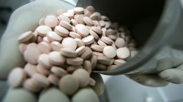 صورة توضيحية لحبوب مخدرة (Abed Rahim Khatib/Flash90)