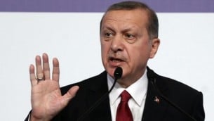 الرئيس التركي رجب طيب أردوغان في قمة العشرين في أنطاليا بتركيا، 16 نوفمبر، 2015. (Adem Altan/AFP)