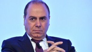وزير الداخلية سيلفان شالوم خلال مشاركته في حوارات حوض المتوسط (MED)، مؤتمر يمتد على ثلاثة أيام حول الأمن في منطقة حوض المتوسط. 
(PHOTO/ALBERTO PIZZOLI)