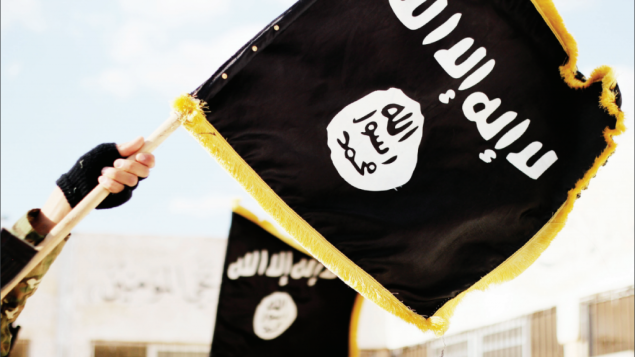 صورة توضيحية لراية تنظيم الدولة الإسلامية (screen capture: Dabiq Magazine)