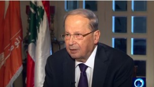 السياسي اللبناني ميشيل عون في 2015 (لقطة شاشة: YouTube)