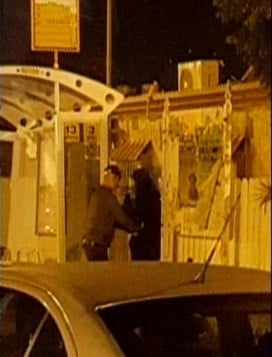 الشرطة تعتقل شابة للإشتباه بنيتها تنفيذ هجوم في نهاريا، 11يناير، 2016. (لقطة شاشة: القناة 2)