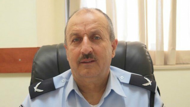 جمال حكروش، اول عربي مسلم يتولى منصب نائب مفوض الشرطة الإسرائيلية، 11 فبراير 2016 (Israel Police)