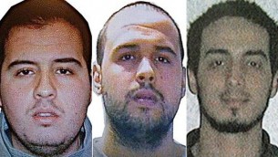 خالد البكراوي وإبراهيم البكراوي ونجم العشراوي في صورة نشرتها السطات البلجيكية. (الشرطة الفدرالية البلجيكية)