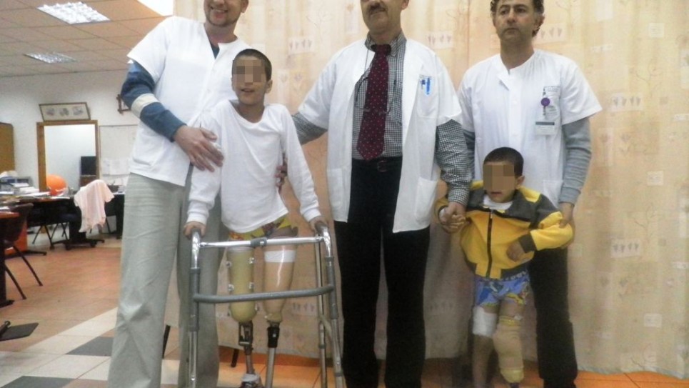 طفل سوري يتلقي العلاج في مركز زيف الطبي في صفد.  (Courtesy: Ziv Hospital)