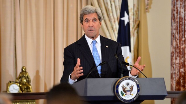 وزير الخارجية الامريكي جون كيري في وزارة الخارجية في واشنطن، 22 يونيو 2016 (State Department)