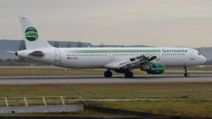 طائرة إيرباص  A321-211 التابعة لخطوط جرمانيا الجوية، 23 ديسمبر، 2015. (CC BY-SA dxme, Wikimedia)