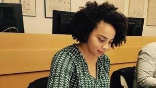 رشا عثامنة (31 عاما) من باقة الغربية، أول دبلوماسية عربية مسلمة في وزارة الخارجية الإسرائيلية. (Twitter)