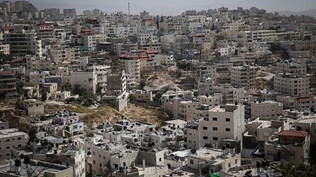 صورة لحي سلوان في القدس الشرقية، 27 مايو، 2015. (Nati Shohat/Flash90)