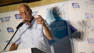 وزير الزراعة أوري أريئيل في مؤتمر لحزب ’الاتحاد القومي’ في القدس، 12 سبتمبر، 2017. (Yonatan Sindel/Flash90)