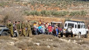 مواجهات بين مستوطنين إسرائيليين وفلسطينيين في شمال الضفة الغربية، 30 نوفمبر، 2017.