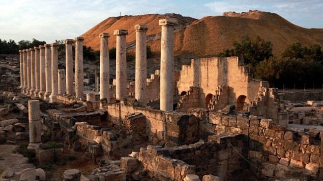 أنقاض بيسان، سيثوبوليس القديمة.  (Yossi Zamir/Flash 90)