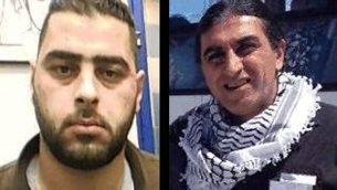 محمد محارمة، يسار، الفلسطيني المتهم بالتجسس من اجل إيران والتخطيط لتنفيذ هجمات ضد اسرائيل. وبكر محارمة، رجل فلسطيني يسكن في جنوب افريقيا، ومتهما بالوصل بين محمد وإيران (Shin Bet)