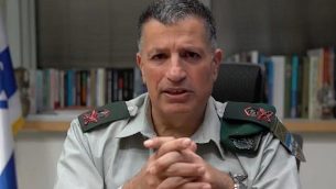 منسق أنشطة الحكومة في الأراضي، الميجر جنرال يوآف مردخاي. (Screenshot)