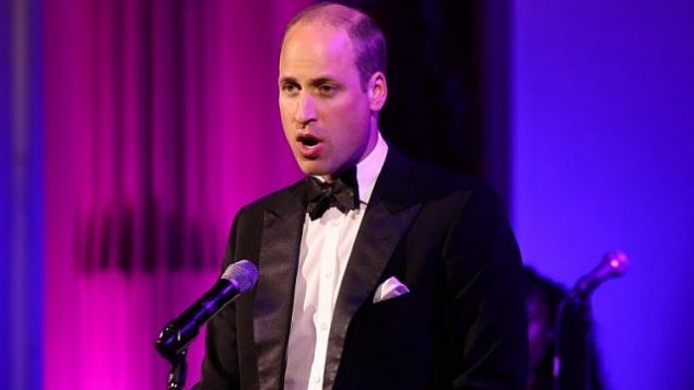الأمير ويليام، دوق كامبريدج، في حفل لمستشفى "Royal Marsden NHS Foundation Trust"
 في قصر باكينغهام، لندن، 14 يونيو، 2018.  (Yui Mok/AFP)